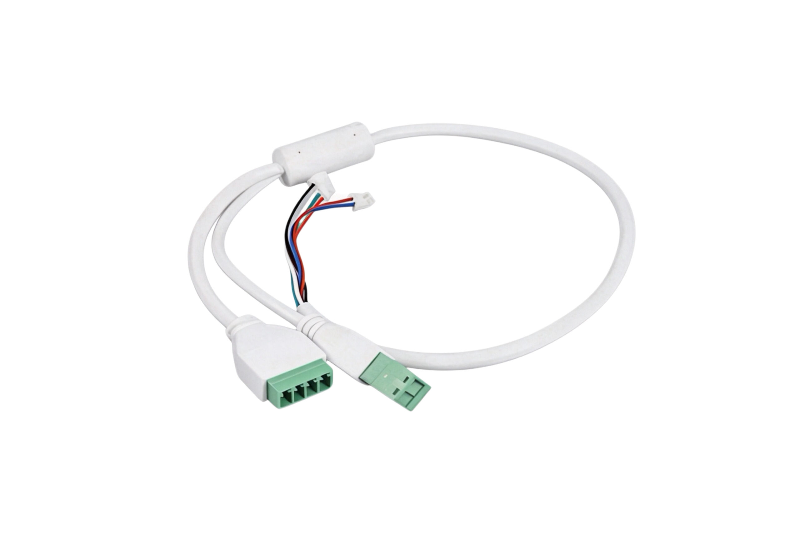 IDC flat ribbon cable assembly with crimped female connectors for internal wiring